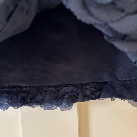 NWT Janie and Jack Special Occasion Dress Navy Rosette 3 - Picture 3 of 4